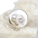 Wechselschließe in Silber mit Mabeperle