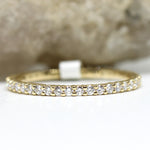 Memory Ring zart in 585 Gelbgold mit Labordiamant