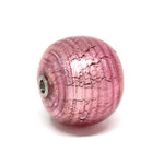 Wechselschließe Muranoglas rosa