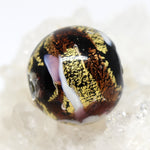 Wechselschließe Muranoglas Gold mit Rosa