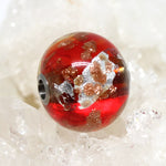 Wechselschließe Muranoglas rot