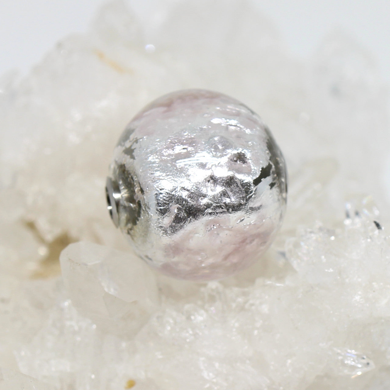 Wechselschließe Muranoglas rosa