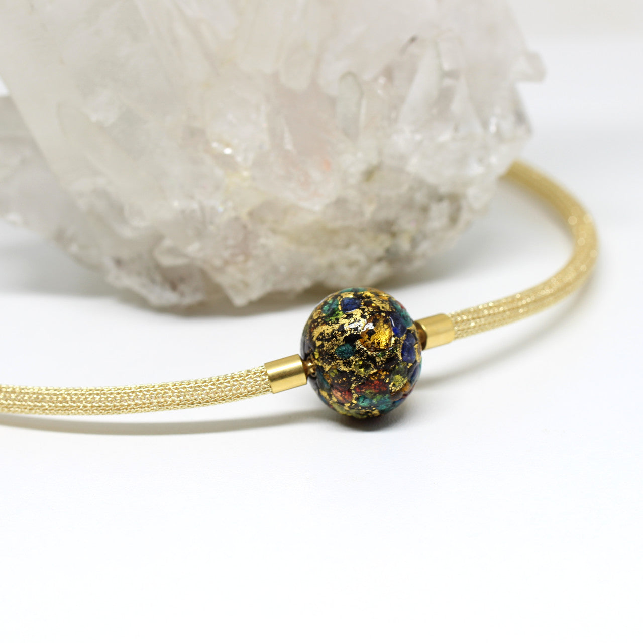 Wechselschließe Muranoglas Papillon