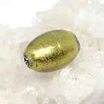 Wechselschließe Muranoglas gelbe Olive