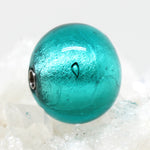 Wechselschließe Muranoglas grün-blau