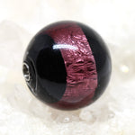 Wechselschließe Muranoglas purple and black