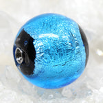 Wechselschließe Muranoglas blau