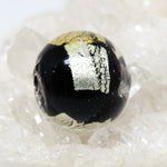 Wechselschließe Muranoglas black and white