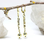 Ohrhänger handgemacht in Silber vergoldet