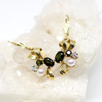 Ohrhänger in 585 Gelbgold mit Turmalin