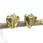 Ohrstecker 333 Gelbgold Handarbeit