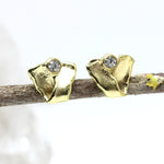 Ohrstecker 333 Gelbgold Handarbeit
