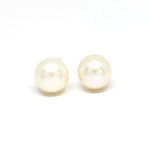 Ohrstecker Silber Perle weiß 10 mm