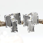 Ohrstecker Silber handgefertigt mit Zirkonia