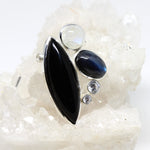 Wechselschließe Onix und Labradorit