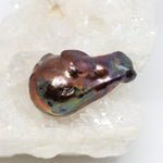 Wechselschließe Barockperle dunkelbraun