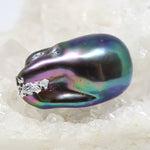 Wechselschließe Barockperle dunkel