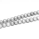 Wechselkette Perlen grau