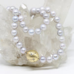 Wechselkette Perlen grau klein