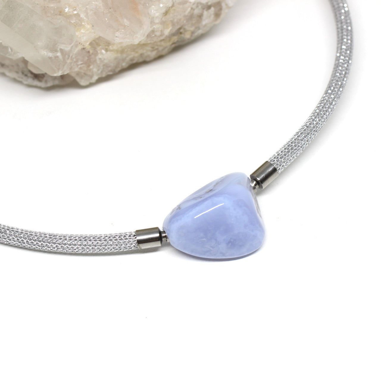 Wechselschließe Chalcedon Nugget