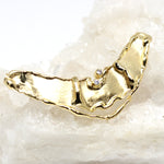 Wechselschließe in 333er Gelbgold mit Zirkonia