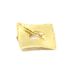 Wechselschließe geschwungen in 333er Gelbgold