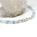 Wechselkette Aquamarin und Bergkristall