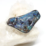Wechselschließe Boulder Opal in Silber