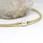 Wechselkette Strickmuster 4 mm vergoldet