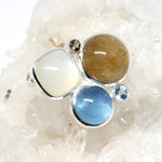 Wechselschließe Steingruppe in Silber