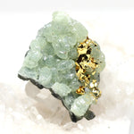 Wechselschließe Prehnit mit Blattgold