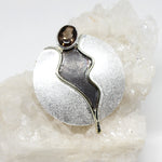 Wechselschließe Handarbeit dreifarbig mit Rauchquarz