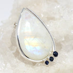 Wechselschließe in Silber mit weißem Labradorit