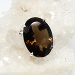 Wechselschließe in Silber mit Rauchquarz