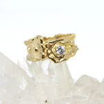 Ring in 333 Gelbgold Gitter mit Zirkonia