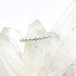 Kordelring in Silber poliert