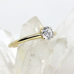Ring in 585 Gelbgold mit 0,50 ct Labordiamant