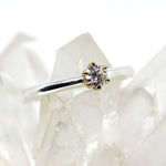 Ring in 925er Sterlingsilber mit Diamant