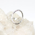 Silberring gehämmert