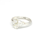 Silberring Handarbeit Dreieck