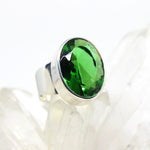 Silberring mit Obsidian