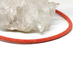 Wechselkette Rochenleder coral vergoldet