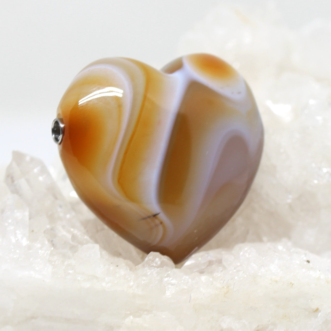 Wechselschließe Achat Herz