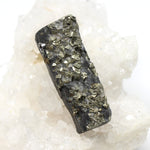 Wechselschließe Schiefer Pyrit lang