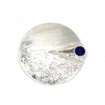 Wechselschließe in Silber mit Saphir