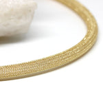 Wechselkette Strickmuster 6 mm vergoldet