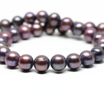 Wechselkette Süßwasserperlen dunkel