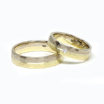 Trauringe Handarbeit zweifarbig