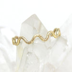 Wellenring in 333er Gelbgold eismatt