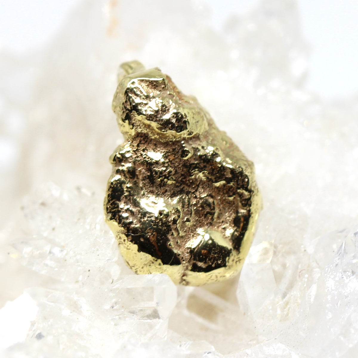 Anhänger Nugget in 585 Gelbgold 2,3 Gramm
